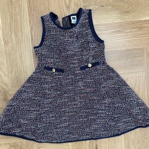 Janie and Jack Navy Boucle Sleeveless Dress
